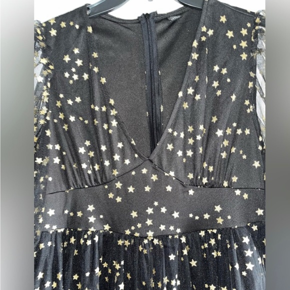 Like New, SHEIN Black with Gold Dress, Size 1XL - Picture 2 of 8